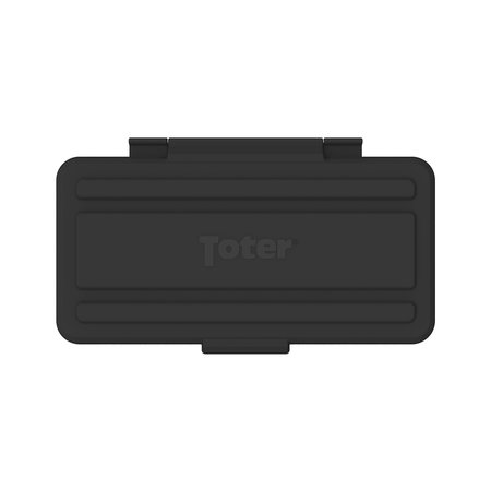 TOTER Hinged Lid Trash Can Lid, Black SL000-50200